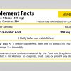 VITAMIN-C Ascorbic Acid Supplement Facts - 250 gram tub with 500 mg scoops, 1 serving per scoop 500 servings per container. Extreme Immune system support and Antioxidant Protection.